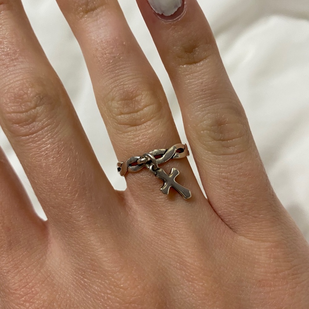 James Avery Cross Charm Ring